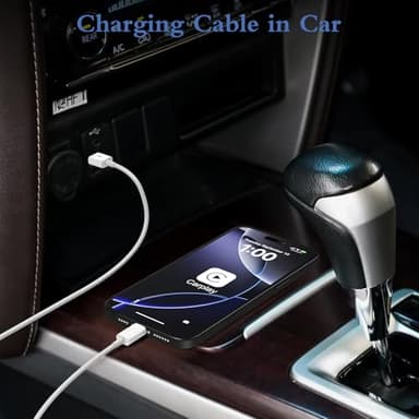 Snisre Car Carplay Cable, USB A to USB C Cable 3FT, Fast Charger Cord for iPhone 16/15 Pro Max/Plus/16E, Car Charging Cord(White, 3FT) - Image 7