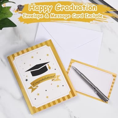 VIVIKEN Graduation Cards, Pop Up Congrats Grad 2025 Greeting Card with Lights & Music, Congratulations Graduation Gifts for 2025 High School College University Graduates - Image 4