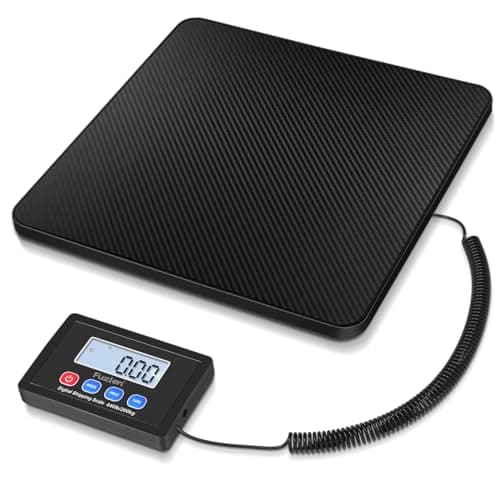Fuzion Shipping Scale, 440LB x 10g High Accuracy Postal Scale, Hold/Tare Function, Digital Shipping Postal Scale for Packages, Postage, Luggage, Mailing, Battery & AC Adapter Included - Image 1