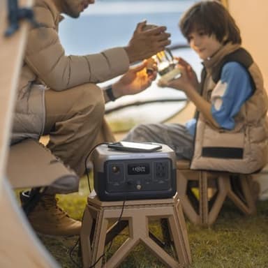 EF ECOFLOW Portable Power Station RIVER 2, 256Wh LiFePO4 Battery/ 1 Hour Fast Charging, 2 Up to 600W AC Outlets, Solar Generator (Solar Panel Optional) for Outdoor Camping/RVs/Home Use - Image 3