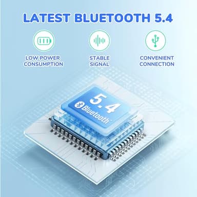 iClever BTH22 Kids Bluetooth Headphones, 60H Play Time, USB C Fast Charging, Bluetooth 5.4, AUX Cord,Safe Volume 74/85 dBA,Toddler Headphones for iPad/Tablet/Travel/School, Blue - Image 6