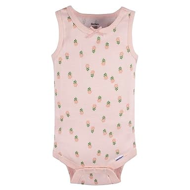 Gerber Baby Girls Multi-Pack Sleeveless Onesies Bodysuit Flowers 18 Months - Image 5