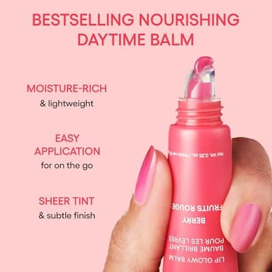 LANEIGE Lip Glowy Balm, Grapefruit: Sheer Tinted Lip Moisturizer with Shea Butter, for Hydrating Shine & Soft Lips - Image 4