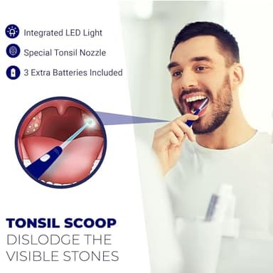 ORAVIX Tonsil Stone Remover - Tonsil Stone Removal Kit - Tonsillolith Remover Tool - Tonsil Cleaner - Fight Bad Breath - Tonsil Stone Removal Tool - Oral Irrigator - Tongue Scraper - 7 Pieces - Image 5