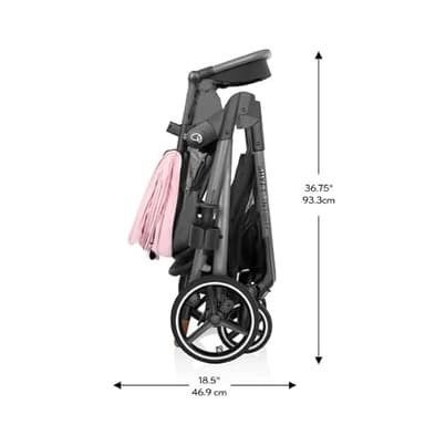 Evenflo Shyft Intuiti Travel System with Revolve180 LiteMax NXT Rotational Infant Car Seat (Amaranth Pink) - Image 3