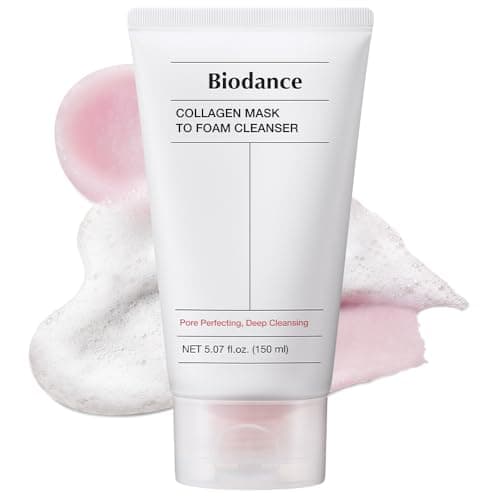 BIODANCE Collagen Mask To Foam Cleanser, Face Wash for Women, 2-in-1 Pore Mask and Hydrating Foaming Facial Cleanser for Sensitive Skin, Oily Skin, 5.07 fl. oz. (150 ml) - Image 1