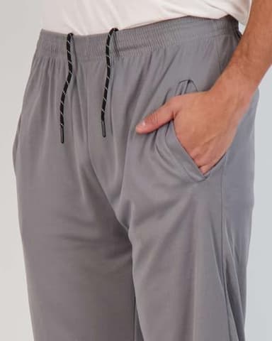 Real Essentials 3 Pack: Men's Mesh Athletic Gym Workout Lounge Open Bottom Sweatpants with Pockets (Available in Big & Tall) - Set 2 5X - Image 4