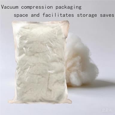 JOYLION Cotton and Polyester Fiberfill Stuffing for Stuffed Animals Crafts Pillows and Decorations 1.1 lb Snow Fluff Batting - Image 2