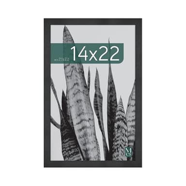 MCS Studio Gallery 14x22 Poster Frame Black Woodgrain, Vertical & Horizontal Wall Hanging Large Picture Frame for Photos, Posters & Art Prints (1-Pack) - Image 1