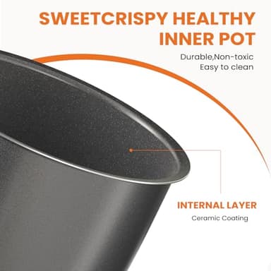 Sweetcrispy 6 QT Electric Pressure Cooker 12-in-1 Multi Electric Cookers, Rice Steamer Yogurt Maker Stainless Steel, New Sliver - Image 2