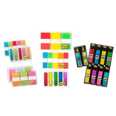 Post-it Flags and Tabs Value Pack, Ultimate Business and Study Pack, 956 Various Flags for Organization (683-AVP-SIOC) - Image 1