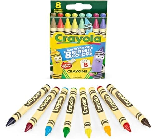 Crayola Crayons Limited Edition with 8 Retired Colors, 1 Box - Image 1
