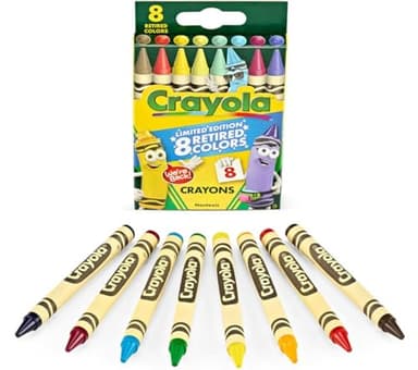 Crayola Crayons Limited Edition with 8 Retired Colors, 1 Box - Image 1