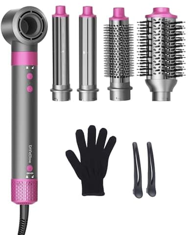5 in 1 Hair Dryer Brush WindBlow Magic Styler, 110,000 RPM High-Speed Turbo Blow Dryer Brush, Professional 500 Million Negative Ionic Hair Dryer, Fast Drying for Curling Volumizing Air Styling - Image 1
