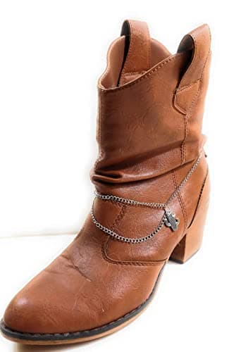 Cactus Boot Jewelry Charm Bracelet Half Drape Chain Adjustable Size 15 Inch Plated Silver Weatherproof - Image 6