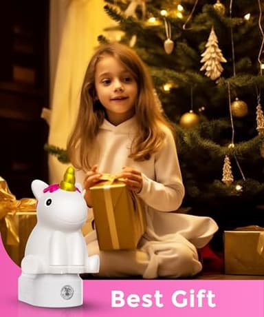 L LOHAS LED Plug-in Night Light for Kids, Cute Color Changing LED Night Light with Dusk to Dawn Sensor, Christmas, Birthday Gift Nightlight for Girls & Kids, Room Decor - Image 9