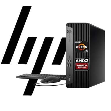 HP EliteDesk 805 G9 SFF Business Desktop Computer, AMD Ryzen 5 8500G, 32GB DDR5, 1TB PCIe SSD, Radeon 740M Graphics, Dual 4K Display Support, USB-C, HDMI, RJ-45, Wi-Fi, Wired KB & Mouse, Win11 Pro - Image 1