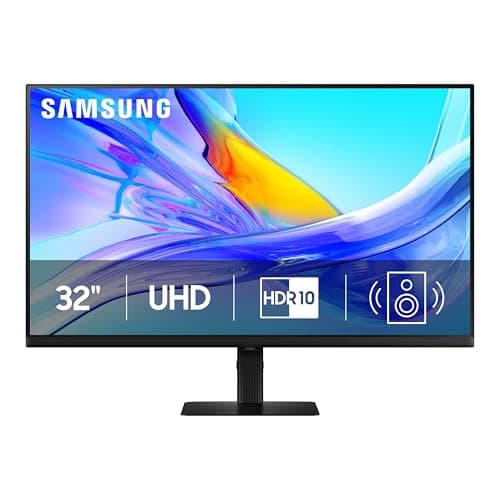 Samsung 32” ViewFinity S8 (S80UD) 4K UHD IPS HDR10 High Resolution Monitor, USB-C, Built-in Speakers, Ergonomic Stand, Built-in KVM Switch, Intelligent Eye Care, LS32D808UBNXGO, 2025 - Image 1