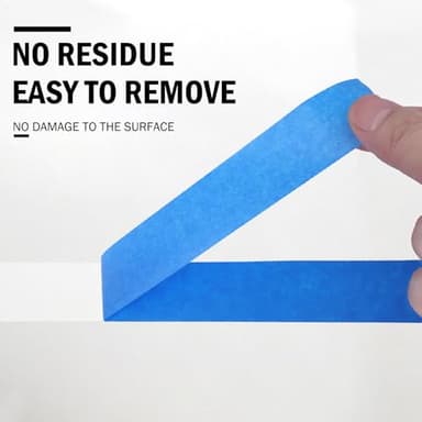 EFOK Blue Painters Tape 1 Inch Bulk - Paint Tape 20 Rolls x 1 Inch x 55 Yards - Painter's Tape Blue Masking Tape for Walls Painting Packing Automotive Home, Total 1100 Yards - Image 4