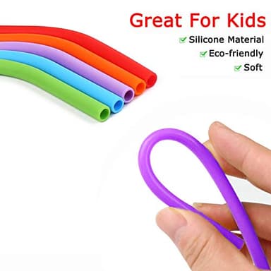 Rommeka Stainless Steel Kids Cups, 5 Pack Colorful Drinking Tumbler Sippy Cup with Silicone Lids and Straws Metal Mugs for Toddlers, Children and Adults - 12oz - Image 3