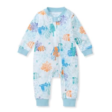 Burt's Bees Baby Boys Footless Pajamas, Sleep and Play Loose Fit, 100% Organic Cotton Soft One-piece PJs, Sizes NB to 6-9 Months - Image 1