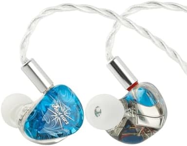 Linsoul Kiwi Ears Orchestra Lite Performance Custom 8BA in-Ear Monitor IEM with Detachable 4-core 7N Oxygen-Free Copper OFC Cable, Handcrafts Faceplate for Audiophile Studio Musician (Blue - Image 3