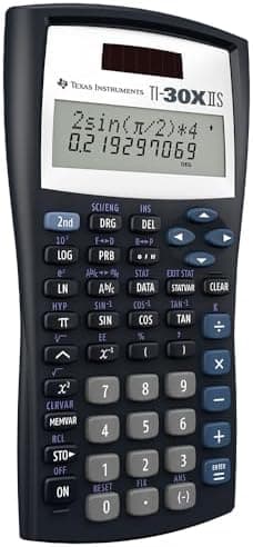 Texas Instruments TI-30XIIS Scientific Calculator, Black with Blue Accents - Image 4
