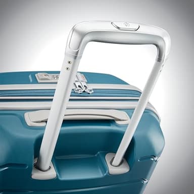 Samsonite Freeform 2-Piece Luggage Set - Carry-On & Large Checked Luggage with Dual Spinner Wheels - Durable Polypropylene Hardshell - TSA Lock, Airline-Approved - Expandable Hard Shell - Dark Teal - Image 6