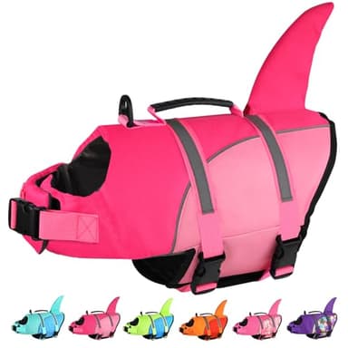 Doglay Ripstop Dog Vests - Shark Life Jacket for Swimming & Boating with High Buoyancy and Rescue Handle - Adjustable for Small to Large Dogs - Image 1