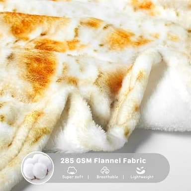 Tortilla Baby Burritos Swaddle Blanket - Taco Flannel Wrap Blanket, 285 GSM Soft, Funny Gifts for Baby Shower, Boy or Girl, 0-3, 6, 9 Months - Image 5