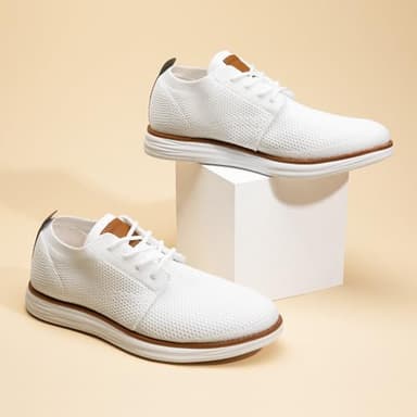 Bruno Marc Men's CoolFlex Breeze Mesh Sneakers Oxfords Lace-Up Lightweight Casual Walking Shoes,Size 12,01 White,Grand - Image 5