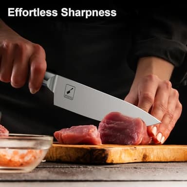 imarku Knife Set,16-Piece Premium Knife Sets for Kitchen with Block,Japanese Stainless Steel Kitchen Knife Set,Knife Block Set with Kitchen Sharpener, Dishwasher Safe,Best Gifts - Image 4