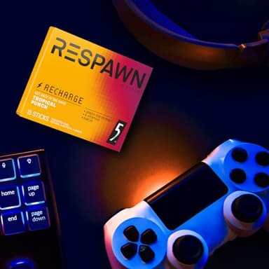 RESPAWN by Razer Chewing Gum - Tropical Punch, Neurogum Energy and Focus Sugar-Free, 15 Count Pack of 10 Bulk Box - Image 8