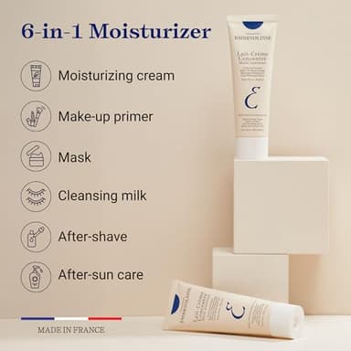 Embryolisse Lait-Crème Concentré, Multifunction Daily Face Moisturizer and Makeup Primer, Suitable for All Skin Types. French Face Cream With Shea Butter & Aloe Vera. Travel Size - Image 3