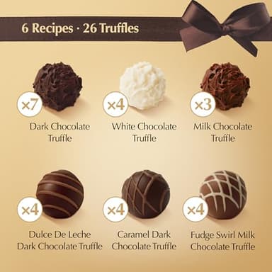Lindt Gourmet Chocolate Truffles Gift Box, Assorted Chocolate Candy for Mother's Day Gifts, 26 Count, 14.7 oz. Box - Image 4