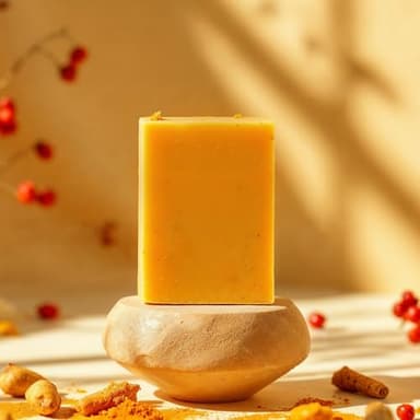 Glo Melanin Organic Turmeric Soap for Dark Spots, Soap for Face, All Natural Face Wash - Image 4