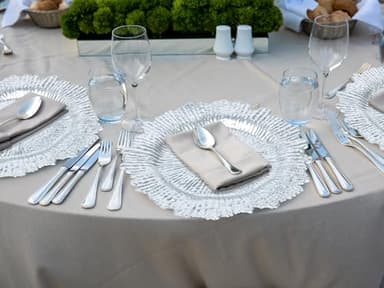 Silver Charger Plates Set of 50: Chargers for Dinner Plates for Thanksgiving and Christmas,Wedding, Party, Birthday and Holiday Event Supplies - Image 5