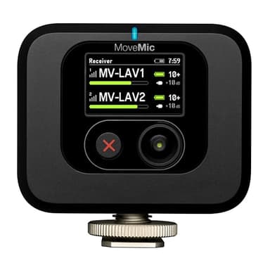Shure MoveMic Two Kit - Pro Wireless Lavalier Microphones with Camera Receiver for DSLRs, iPhone, Android, Mac & PC, 2 Bluetooth Mini Mics, 24 Hours Charge, IPX4, Portable Clip Lavs (MV-Two-KIT-Z7) - Image 10