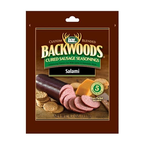LEM Backwoods Cured Sausage Seasoning with Cure Packet, Salami Sausage - Image 1