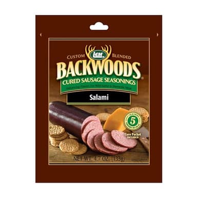 LEM Backwoods Cured Sausage Seasoning with Cure Packet, Salami Sausage - Image 1