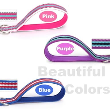 Mycicy Soft Cotton Dog Leash, 6 FT Lightweight Dog Lead for Dogs Training, Reflective- Padded Handle for Small Medium Large Dogs Outdoor Walking (Purple-L) - Image 8