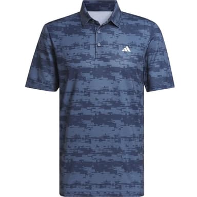 adidas Men's Ultimate365 Heat.Rdy Stripe Polo Shirt, Preloved Ink/Collegiate Navy - Image 1