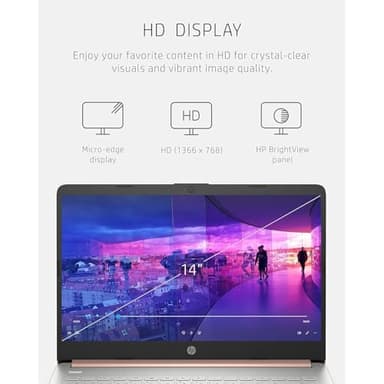 HP 14 Laptop • Back to School Limited Edition with Microsoft 365 • 4-Core Intel CPU • 32GB RAM •1600GB Storage (64GB OnBoard + 512GB P500 Portable SSD + 1TB OneDrive) • Pink • Win 11 - Image 6