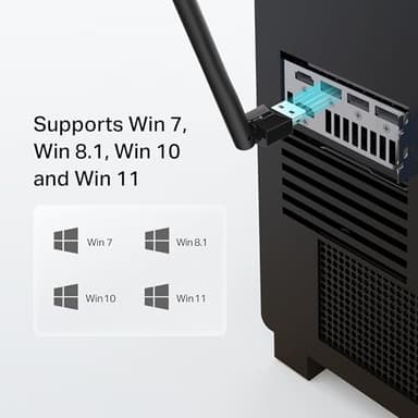 TP-Link USB Bluetooth Adapter for PC, Bluetooth 5.3 Long Range Receiver, Plug and Play, Adjustable Antenna, Supports Windows 11/10/8.1/7 for Desktop, Laptop, PS5/PS4/Xbox Controller (UB500 Plus) - Image 5