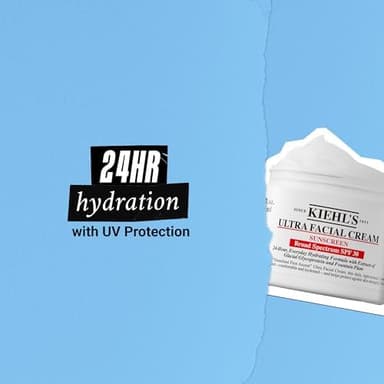 Kiehl's Ultra Facial Cream with SPF 30, Lightweight Daily Face Moisturizer for All Skin Types, 24-hour Hydration, UV Sunscreen Protection, Non-greasy, Absorbs Quickly, with Glacial Glycoprotein - Image 6