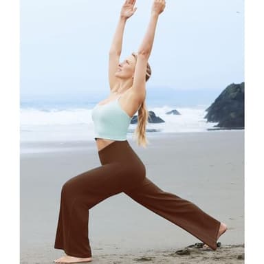 NEW YOUNG 3 Pack Women's Wide Leg Pants with Pockets High Waist Loose Sweatpants Casual Lounge Yoga Workout Palazzo - Image 4