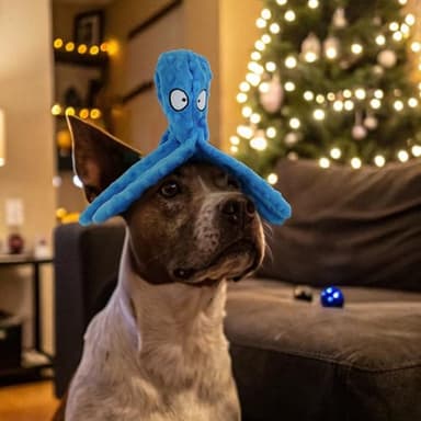 HGB Squeaky Dog Toys - Octopus No Stuffing Crinkle Plush Large Dog Toys to Keep Them Busy for Puppy Teething Chewing, Pet Supplies for Small, Medium, and Large Breeds, 2 Pack - Image 7