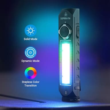 Sofirn IF24 Rechargeable Flashlights High Lumens, 2000LM Flashlights for Emergencies Home, LED Work Light, Multifunctional Powerful Pocket Flashlight, Magnetic Flashlight for EDC, Triple Light Sources - Image 4