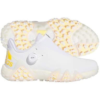 adidas Men's CodeChaos 22 BOA Spikeless Golf Shoes, Footwear White/Spark/Crystal White, 9.5 - Image 2