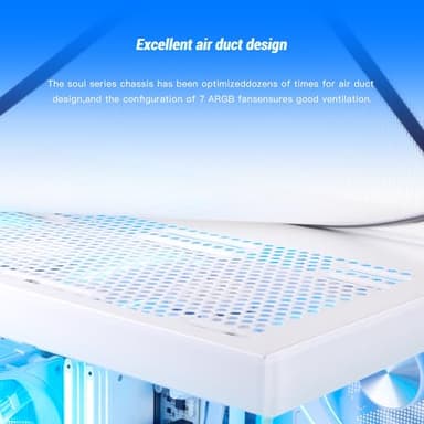 MLOONG Frozen Phantasm Gaming PC,AMD Ryzen 5 5500 4.2 GHz,GeForce RTX 4060 8GB Desktop Computer,1TB NVMe SSD,16GB DDR4 3200MHz, Air Cooled Prebuilt,600W PSU,Windows 11 Home & AI powered Gamer PC.White - Image 5